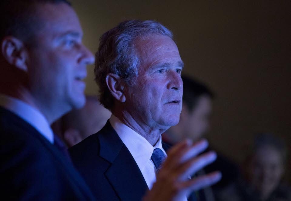 Joe Daniels with President George W. Bush
